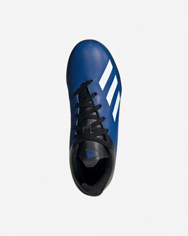 Adidas X 19.4 Turf Boots Scarpe Da Calcetto Blu Nere Bambini Ragazzi