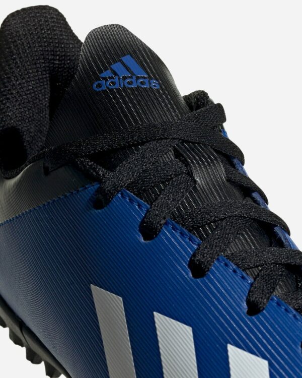 Adidas X 19.4 Turf Boots Scarpe Da Calcetto Blu Nere Bambini Ragazzi