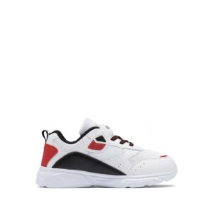 Champion Wave B Ps Low Cut Scarpe Bianche Rosse Bambini Ragazzi