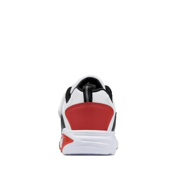Champion Wave B Ps Low Cut Scarpe Bianche Rosse Bambini Ragazzi