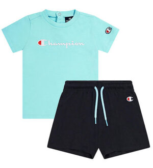 Champion Toddler Kids Completo Vede Acqua Nero  Bambino