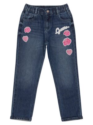 Guess Paper Bag Pantaloni Light Blu denim Bambina