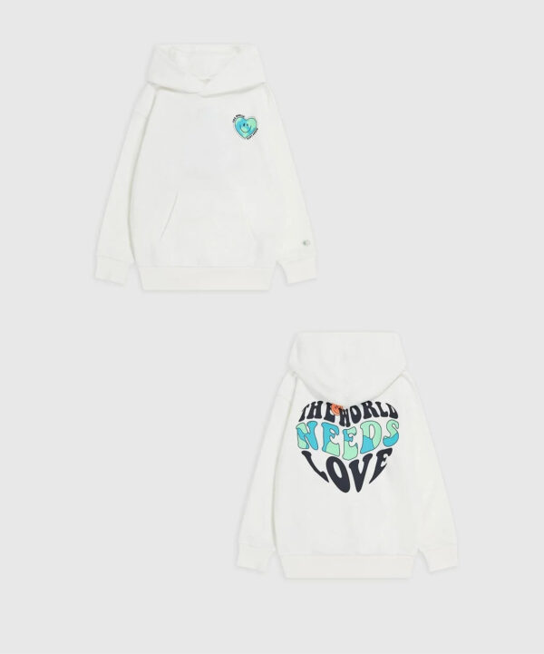 Champion Hooded Felpa Con Cappuccio Panna Bambini Ragazzi
