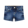 Guess Pantaloncini Di Jeans Regolabili In Vita Blu Denim Bambina