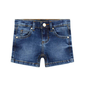 Guess Pantaloncini Di Jeans Regolabili In Vita Blu Denim Bambina