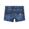 Guess Pantaloncini Di Jeans Regolabili In Vita Blu Denim Bambina