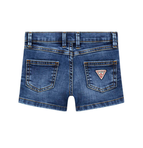 Guess Pantaloncini Di Jeans Regolabili In Vita Blu Denim Bambina
