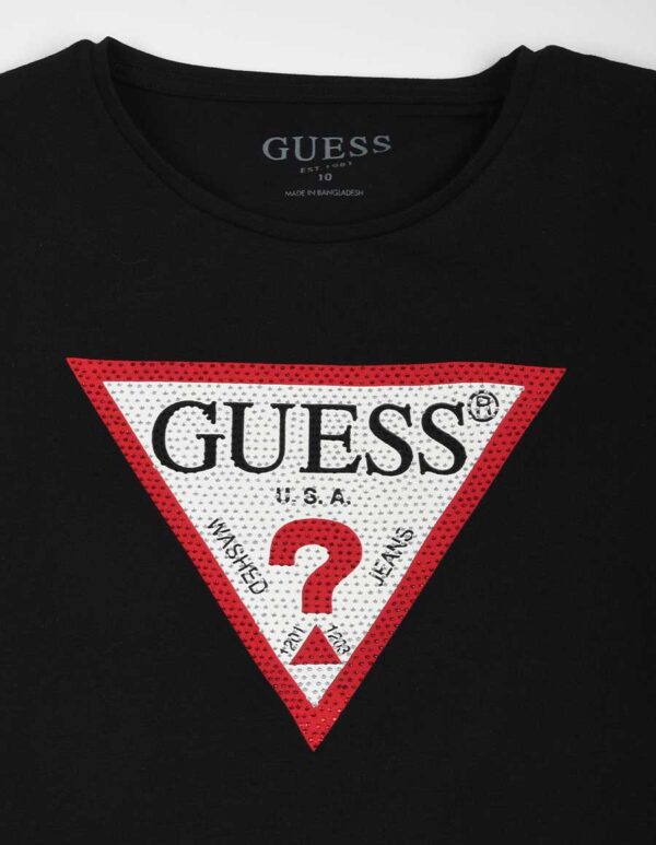 Guess Blusa Regular Fit Nera Bambina