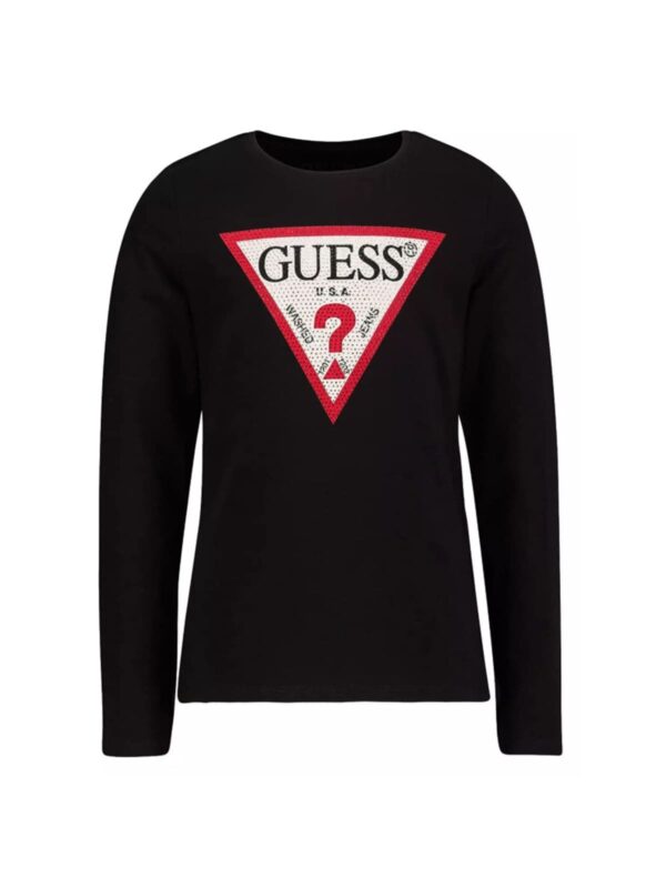 Guess Blusa Regular Fit Nera Bambina
