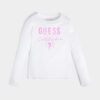 Guess Trip Logo T-shirt  Manica lunga Bianca Bambina