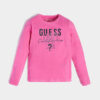 Guess Pink trip logo T-shirt Rosa Bambina