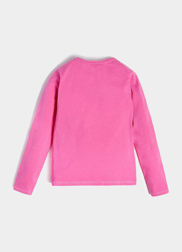 Guess Pink trip logo T-shirt Rosa Bambina