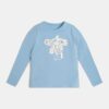 Guess Logo T-shirt Manica lunga Azzurra Bambina