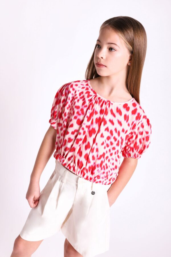 Imperial Cropped T-shirt Multicolore Bambina