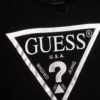 Guess Logo Long Sleeve Top T-shirt manica lunga Nera Bambina