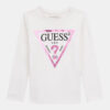 Guess Kids T-shirt Manica lunga Bianca Bambina