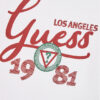 Guess Logo T-shirt Manica lunga Bianca Bambina