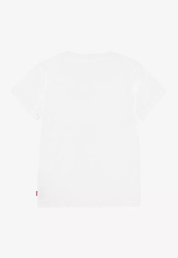 Levis Batwing Tee T-shirt Bianca Logo Rosso Bambino