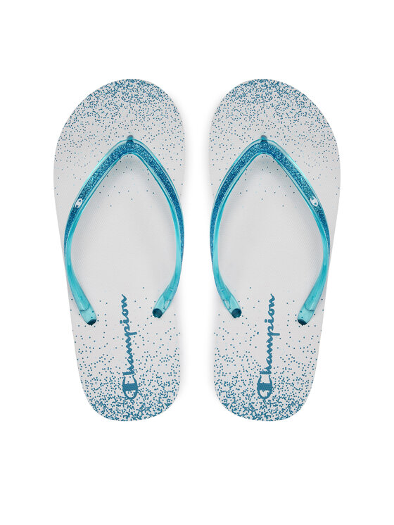 Champion Sparkling Slide Infradito Bianco Azzurro Donna