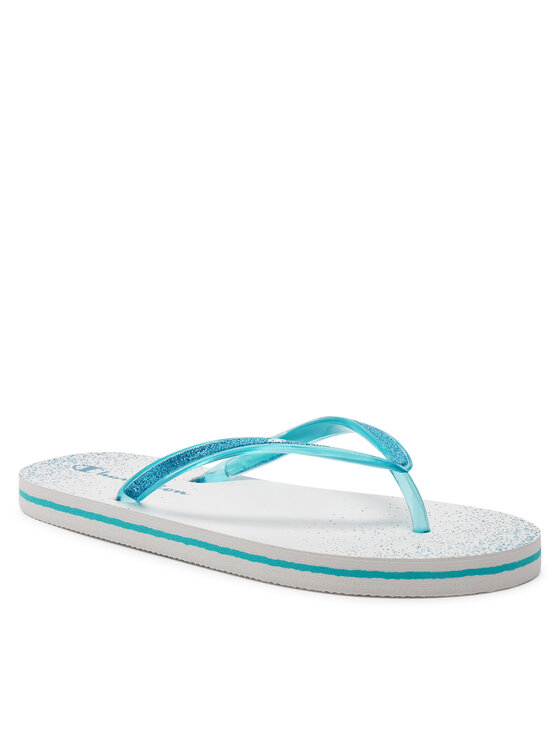 Champion Sparkling Slide Infradito Bianco Azzurro Donna