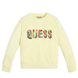 Guess Felpa Girocollo Gialla Bambino