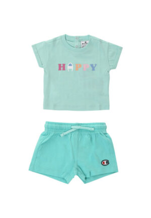 Champion infant Completo maglietta e pantaloncino Verde Bambina