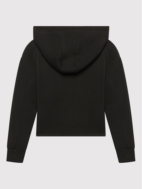 Guess Felpa Con Cappuccio Total Black Bambini