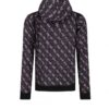 Guess Giacca Antivento Con Cappuccio Nera Rosa Bambina
