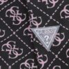Guess Giacca Antivento Con Cappuccio Nera Rosa Bambina