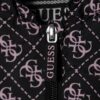 Guess Giacca Antivento Con Cappuccio Nera Rosa Bambina