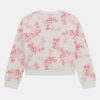 Guess Kids Felpa Girocollo stampa all over Bianca Rosa Bambina