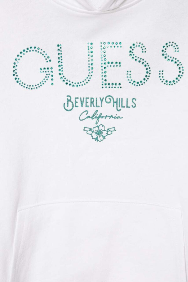 Guess Kids Fela Con Cappuccio Bianca Bambina