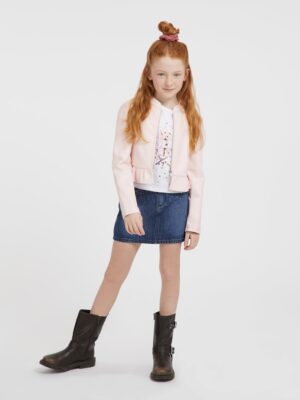 Guess Kids Giacca similpelle Rosa Bambina