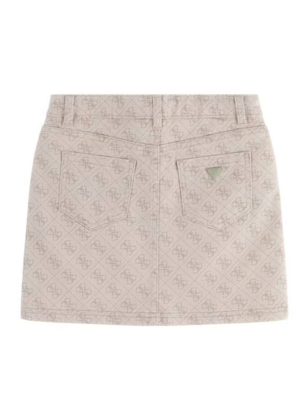 Guess Denim Logo Rok Maat 128 Gonna Beige Bambine Ragazze