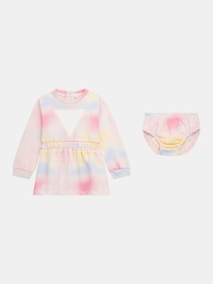 Guess Kids Set Abito e Mutandina Multicolore Bambina