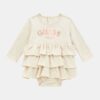 Guess Kids Abito body con balze Beige Bambina
