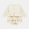 Guess Kids Abito body con balze Beige Bambina
