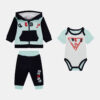 Guess Kids Set felpa con cappuccio pantaloni e body Multicolore Bambino