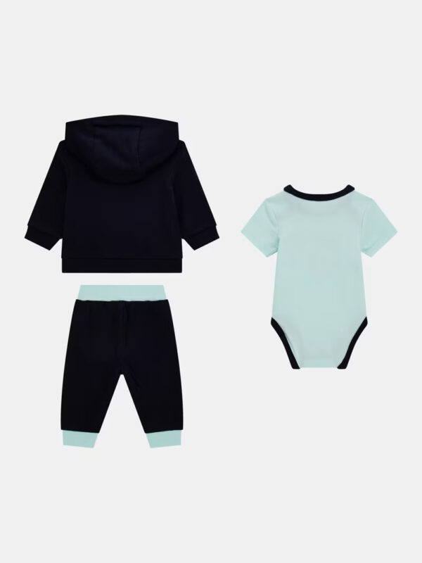 Guess Kids Set felpa con cappuccio pantaloni e body Multicolore Bambino