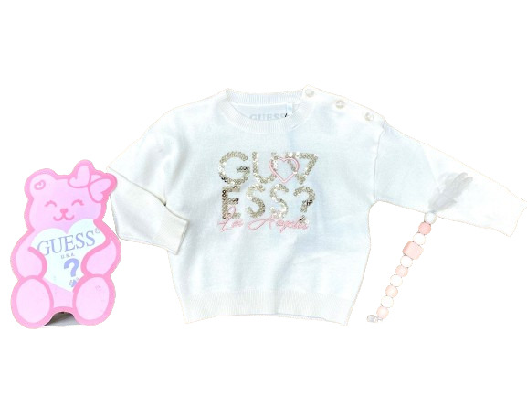 Guess Kids Golfino Panna Bambina