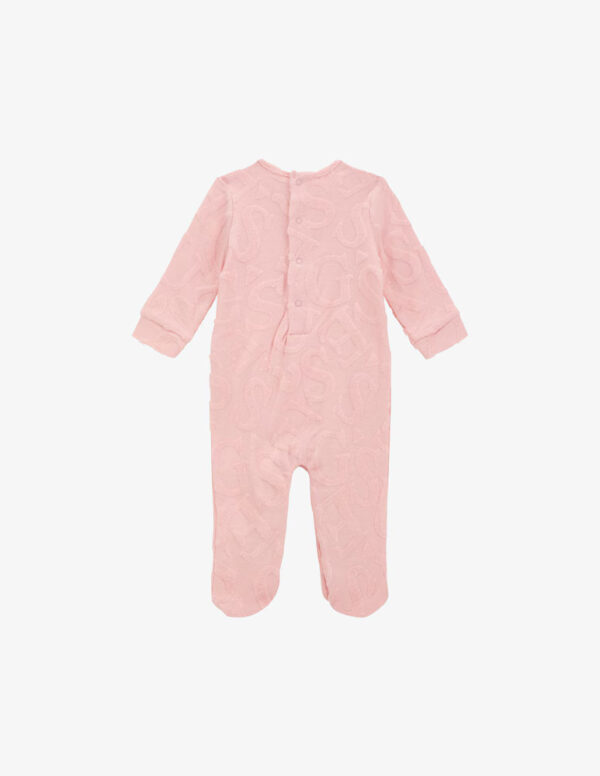 Guess  Tuta in maglia Jacquard Rosa Bambina