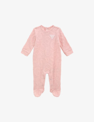 Guess  Tuta in maglia Jacquard Rosa Bambina