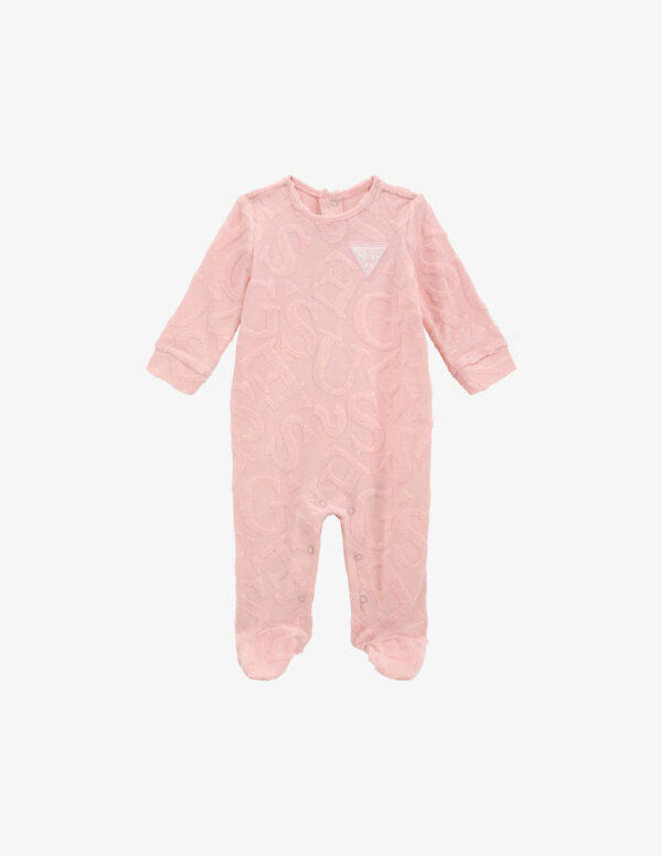 Guess  Tuta in maglia Jacquard Rosa Bambina