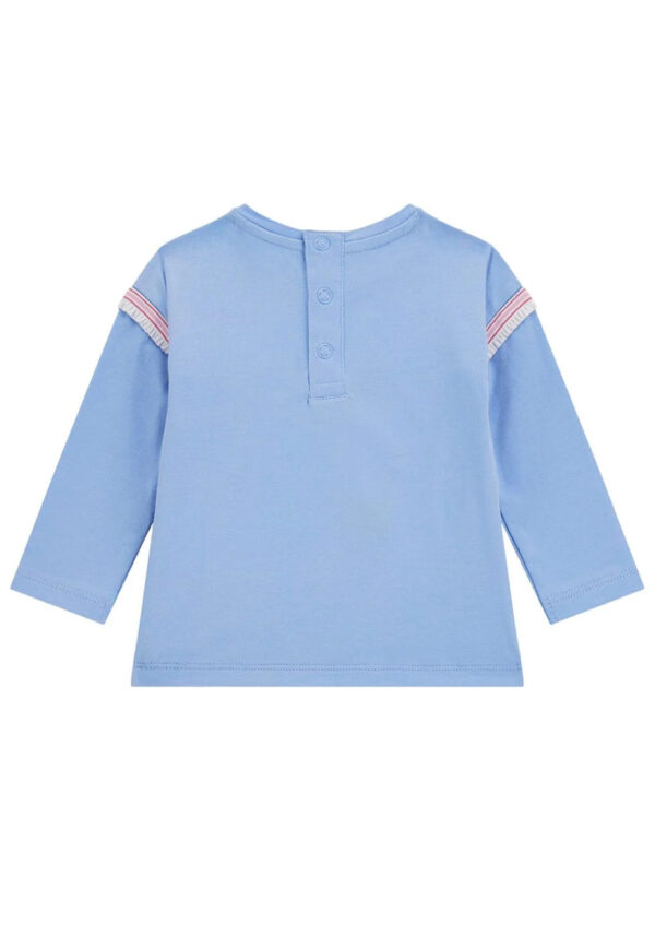 Guess Baby Felpa Girocollo Azzurra Bambina