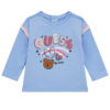 Guess Baby Felpa Girocollo Azzurra Bambina