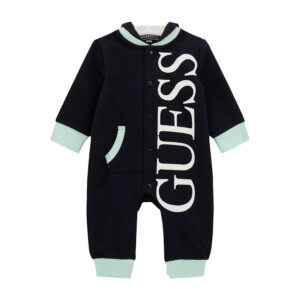 Guess Baby Tuta Con Cappuccio Blu Bambino