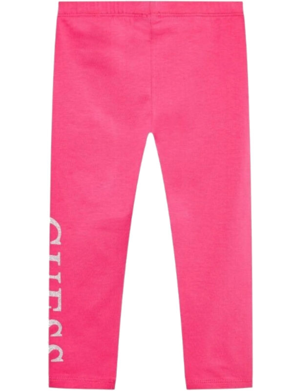 Guess Leggings  con logo laterale Rosa Bambina