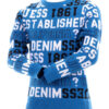 Guess Kids Golfino Girocollo Azzurro Bambino
