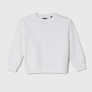 Guess Kids Felpa Girocollo Bianca Bambini
