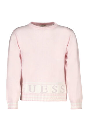 Guess Kids Golfino Rosa Bianco Bambina